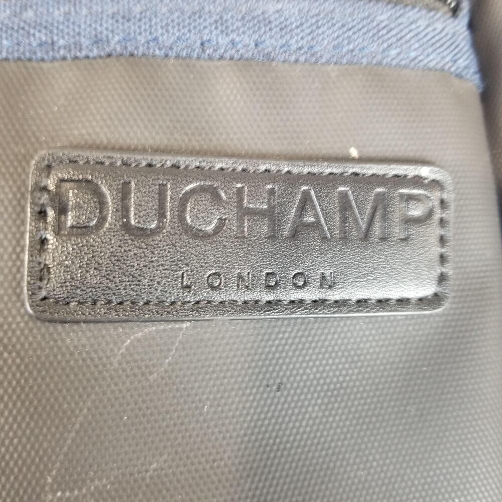 Duchamp London Backpack Navy Blue Black Two Tone Daypack Rucksack Zip Pockets - Picture 4 of 9